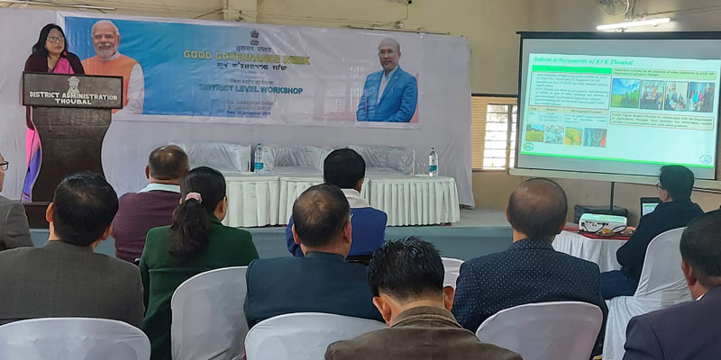 Presentation of activities of KVK, Thoubal in the Workshop organized by District Administration Thoubal on 23rd Dec, 2024